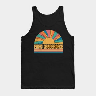 Graphic Lauderdale Proud Name Distressed Birthday Retro Style Tank Top